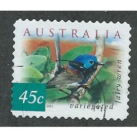 AUS 2001 45c (S/A) 'FLORA AND FAUNA-BIRDS-WREN(P11.5X11)FINE USED (EBID41-346)