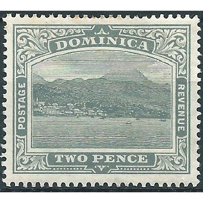 Dominica 1909 SG49 2d Grey Mounted Mint....