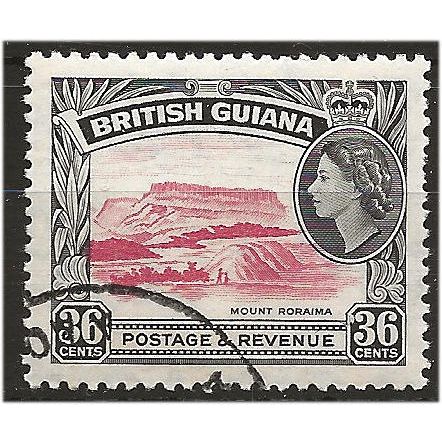 British Guiana 1954 SG340 36c Rose-Carmine & Black Fine Used . ..