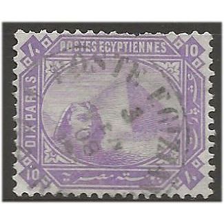 Egypt 1879 SG45 10pa Reddish Lilac Fine Used . .. .