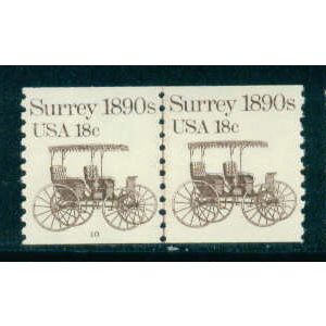 1907 18c Surrey Fine MNH Dry Gum CNP Left 10 W0214