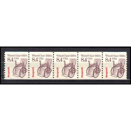2256 8.4c Wheel Chair Fine MNH Dry Gum PNC 1/5 AA0491
