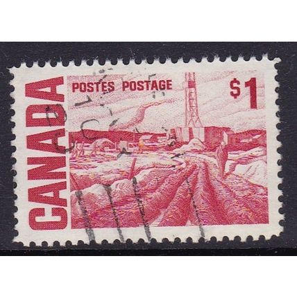 CANADA 1967-73 $1 DEFINITIVE VALUE USED SG590