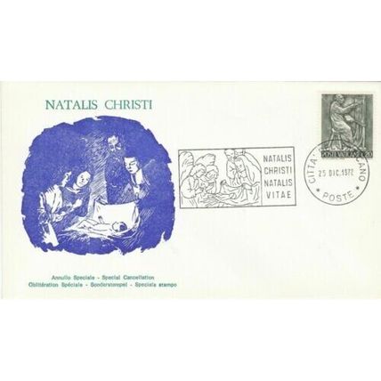 Vatican City 1972 Natalis Christi FDC Catican cancel Unaddressed VGC