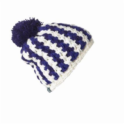 Dare 2b Mingle thermal knitted bobble beanie hat purple white 70% OFF BNWT