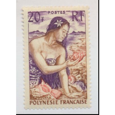 French Polynesia Stamp Scott #190, Mint Never Hinged