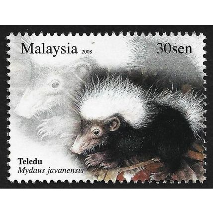 MALAYSIA 2008 Nocturnal Animals Teledu 30s Sc#1188 MNH @H220