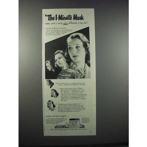 1944 Palmolive Vanishing Cream Ad - Mrs Wooster Richard