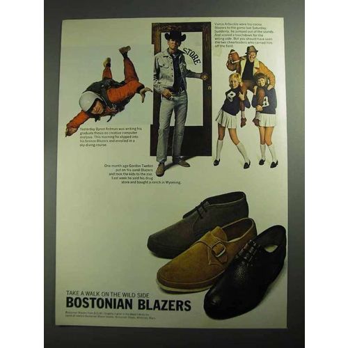 1968 Bostonian Blazers Shoes Ad - Walk on Wild Side