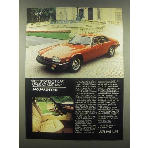 1985 Jaguar XJ-S Ad - Best Sports/GT Car Over $25,000