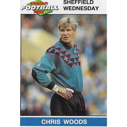 Panini's English Football 1992 Stickers: No.206 - Woods (Chris)
