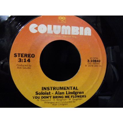 Barbra Streisand & Neil Diamond-You Don't Bring Me Flowers-45rpm-1978-EX