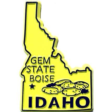 Idaho The Gem State Fridge Magnet