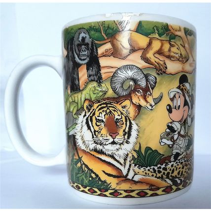 COFFEE MUG - ALAN * DISNEY's ANIMAL KINGDOM 10 x 12 x 8 cm diam CLEAN - RIM CHIP