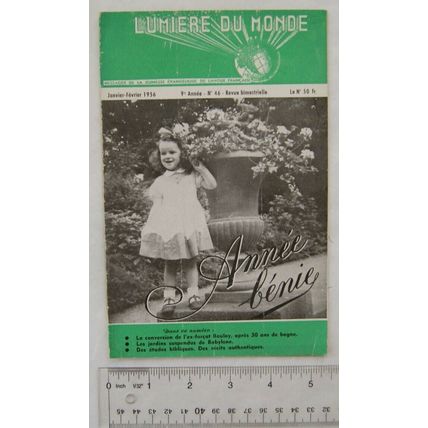 1956 Lumière du monde No. 46, Messager de la Jeunesse Évangelique Française