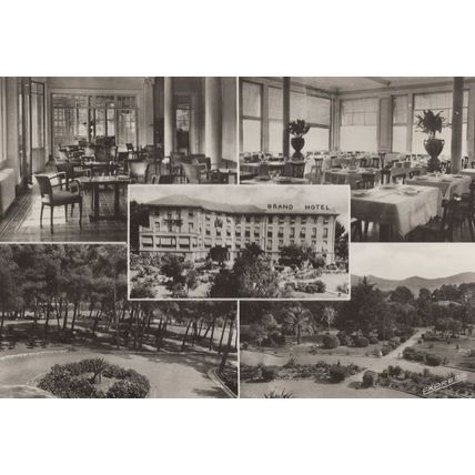 Grand Hotel Des Lecques Plages Restaurant French Postcard