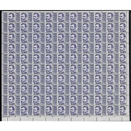 Francis Parkman Sheet of 100 - 3 Cent Postage Stamps Scott 1281