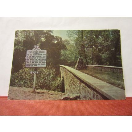 THE OLD STONE BRIDGE, MANASSAS, VIRGINIA. USA. unused postcard /