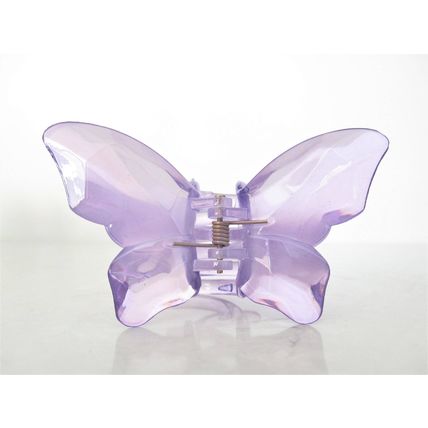 Medium large clear butterfly hair claw clip