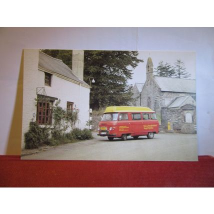 POST OFFICE POSTBUS, LLANDOVERY, WALES unused vintage postcard (A) =