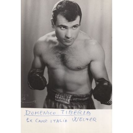 Domenico Tiberia Italian Boxing Champion Rare Publicity Photo