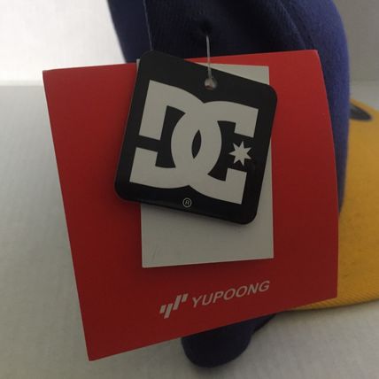 NEW DC Shoes Yupoong Flexfit Blue/Yellow Small/Medium Sized Cap