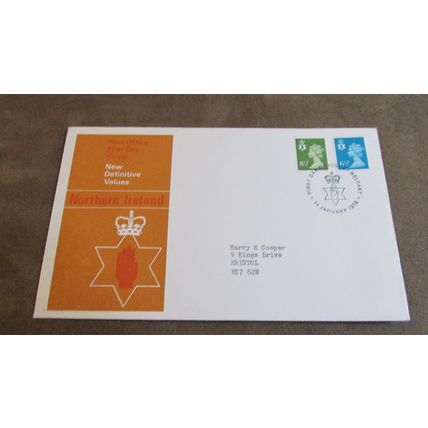 1976 GB FDC Cover - New Regional Definitives - Northern Ireland