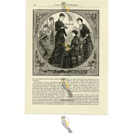 What To Wear From Paris, Victorian Fashion, Book Illustration (Print), 1882