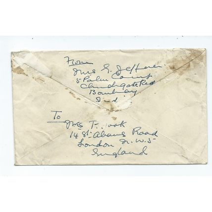 india stamps conquest of everest fdc.sg344 sg 345 cover bit grubby.