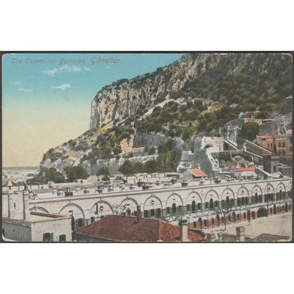 The Casemates Barracks, Gibraltar, c.1910 - Benzaquen Postcard