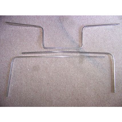 1966 CHRYSLER IMPERIAL REAR SEAT SURROUND TRIM OEM 3 PCS