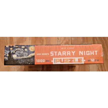 go! Van Gogh's Starry Night 1000 Piece Jigsaw Puzzle 29 1/2" x 13 5/8" Sealed!