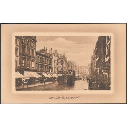 Lord Street, Liverpool, Lancashire, c.1910 - Valentine's Postcard