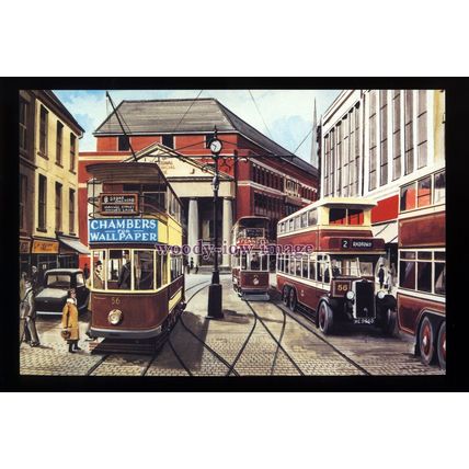 tm6649 - Coventry City Transport Trams c1930s - Artist - G.S.Cooper - postcard
