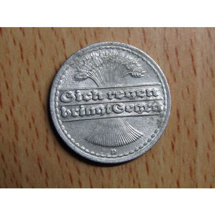 1920d 50 Pfennig Germany Weimar Coin