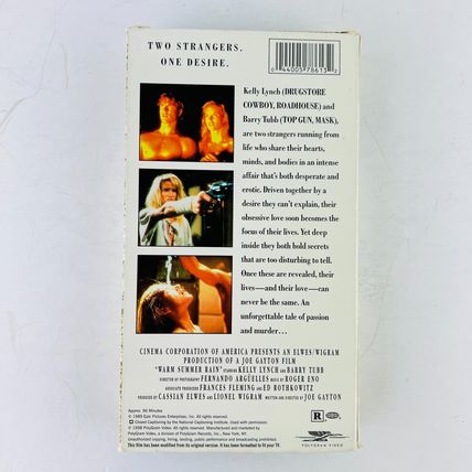 Warm Summer Rain VHS Video Tape Erotic Thriller