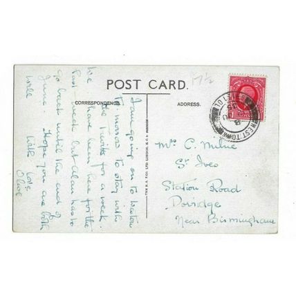 Churchtown Combe, Bristol Postmark, Postcard.