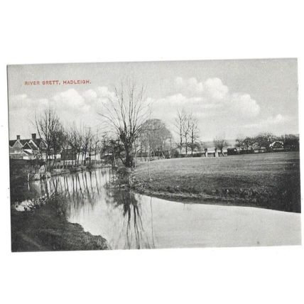 River Brett, Hadleigh, Suffolk, Postcard.