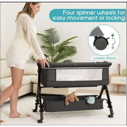 Baby Bassinet, Bedside Bassinet for Baby, 3 in 1 Bassinet Bedside Sleeper