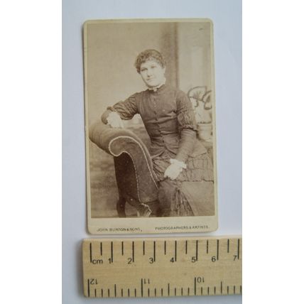 Carte-de-visite John Burton & Sons, Leicester - Fanny