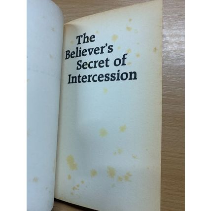 1989 "THE BELIEVER'S SECRET OF INTERCESSION" VINTAGE PAPERBACK BOOK (P2)