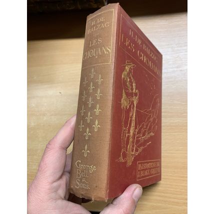 RARE* 1908 H DE BALZAC "LES CHOUANS" FRENCH FICTION ANTIQUE BOOK (P4)
