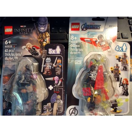 LEGO Marvel Blister Pack Lot. Infinity Saga/Avengers. (40418/40525) New. RETIRED