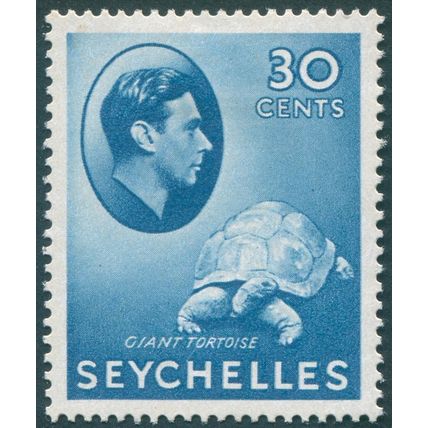 Seychelles 1941 30c blue Chalk paper SG142a unused