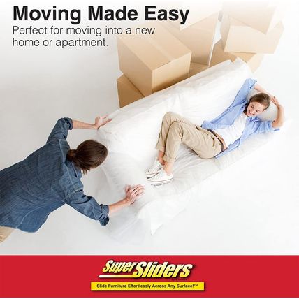Super Sliders 2-1/2" X 9" Reusable Furniture Sliders to Move Heavy Items Quickly