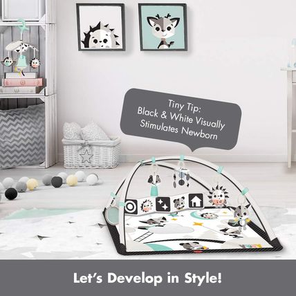 Tiny Love Baby Tummy Time Play Mat, Gymini Deluxe Baby Play Mats for Floor, Magi