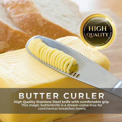 Stainless Steel Butter Spreader, Butter Knife - 3 in 1 Kitchen Gadgets (10 Set)