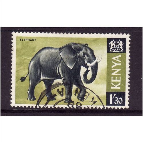 KENYA 1966 SG 30 1s.30 AFRICAN ELEPHANT FINE USED
