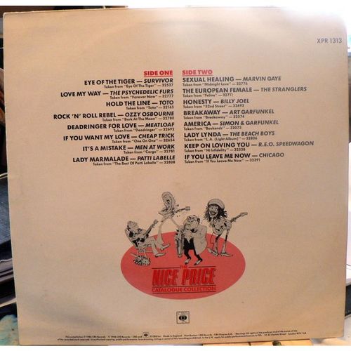 Nice Price Catalogue Collection - Promo Sampler Album - 1986 - CBS XPR 1313