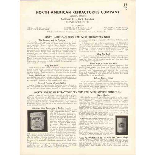 north american refractories company 1936 bricks cement vintage catalog